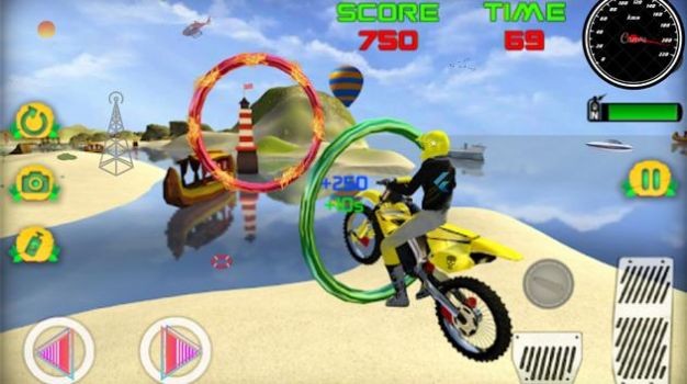 摩托沙滩自行车特技赛游戏图3
