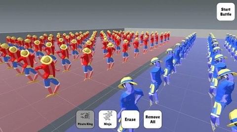 红色和蓝色的战斗模拟器游戏图3
